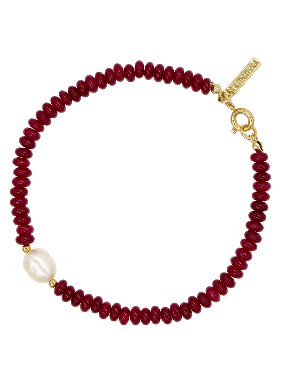 Pulsera Emanuel Ungaro con calcedonia acabado pulido 1