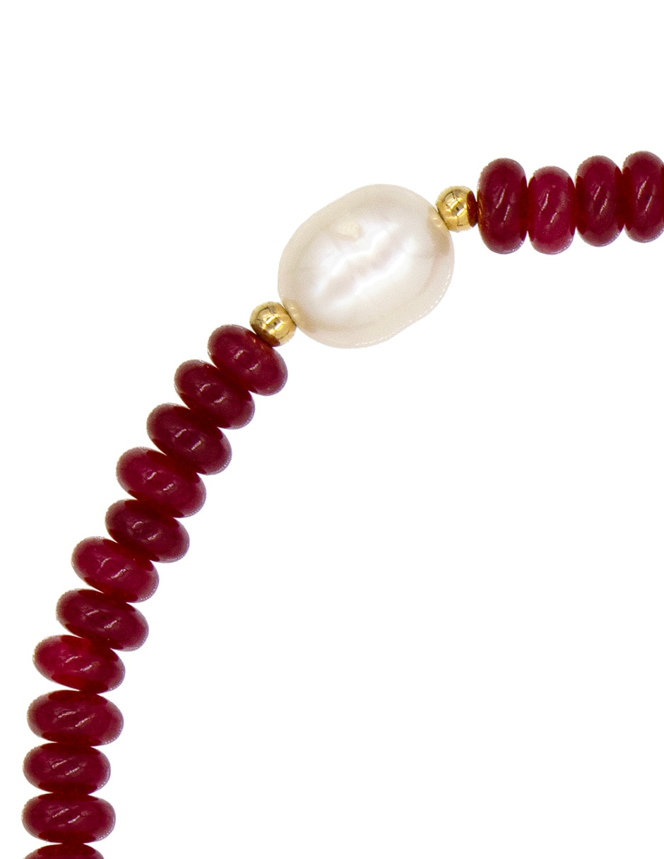Pulsera Emanuel Ungaro con calcedonia acabado pulido 2
