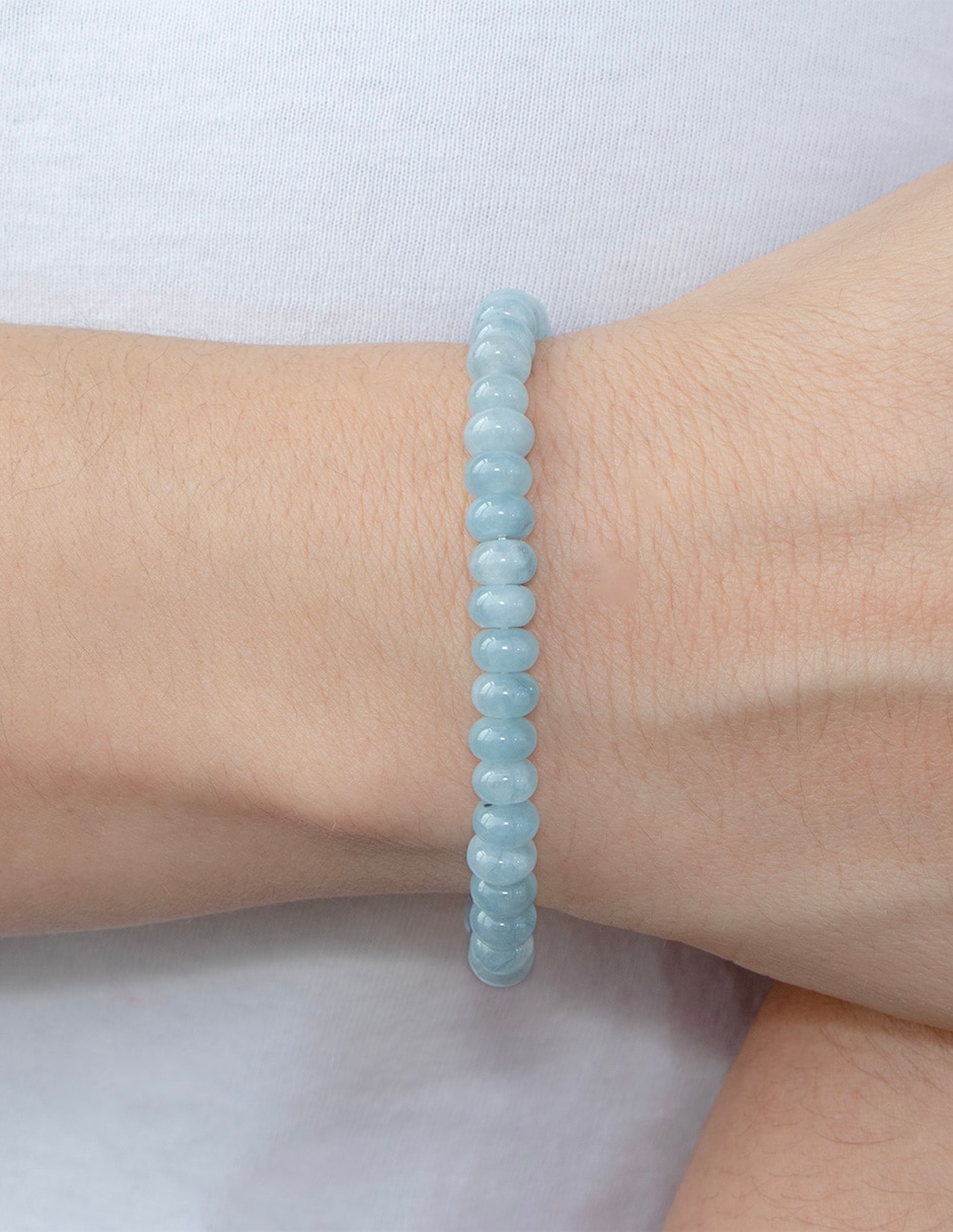 Pulsera con aguamarina