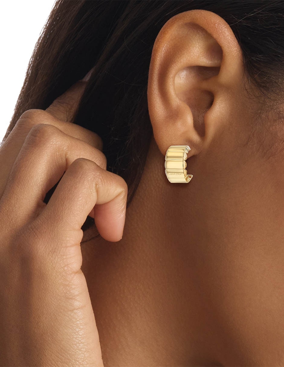 Aretes rectangulares Modern Repetition con acabado brillante 4