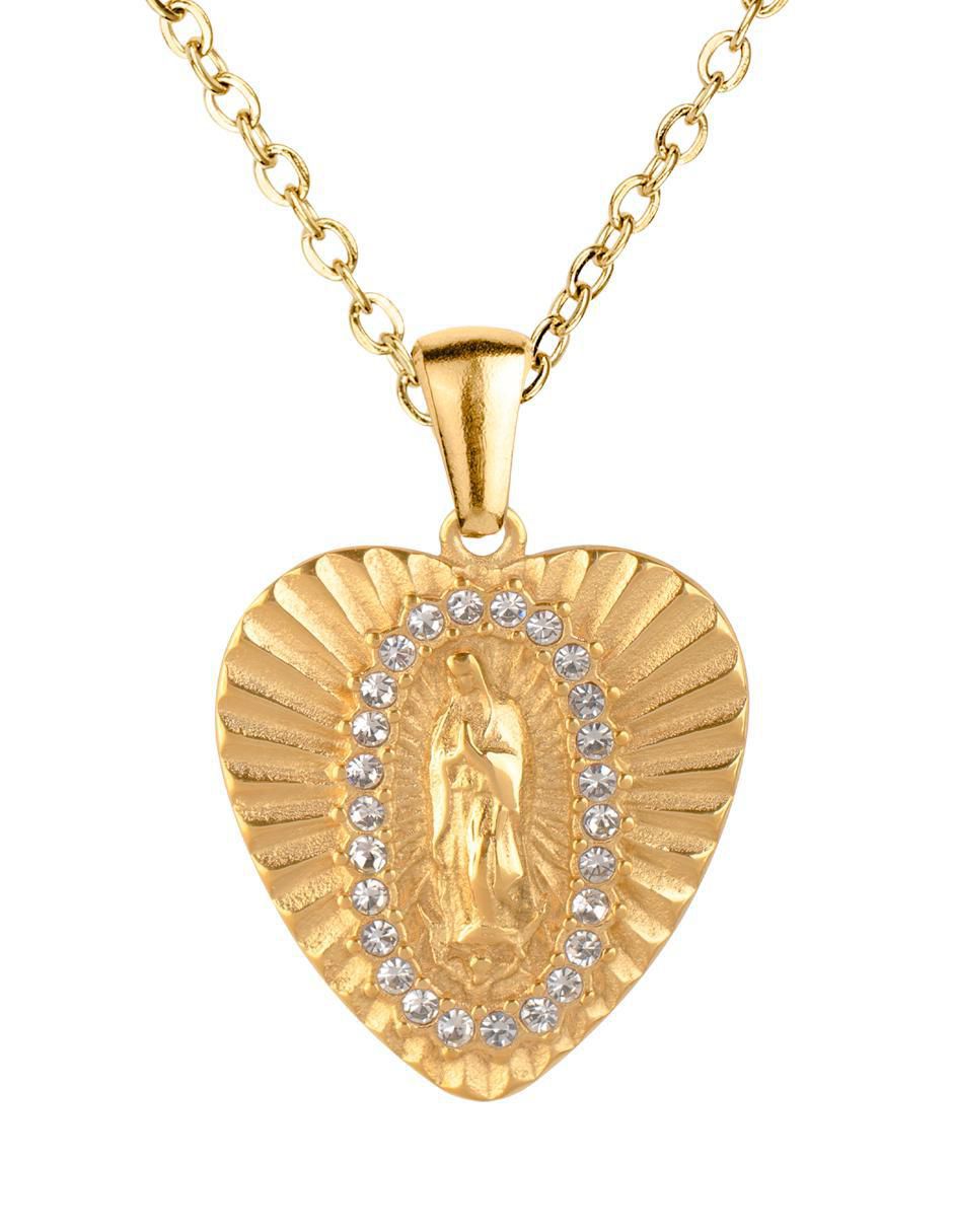 Collar de virgen Olia y Daya de baño de oro 18 k Collar de virgen Olia y Daya de baño de oro 18 k