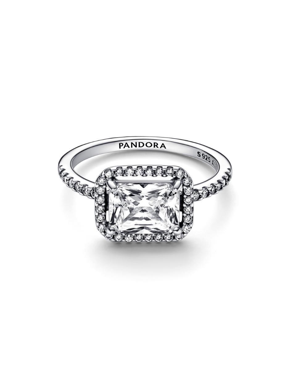 Anillo P 925 de plata zirconia cúbica brillante