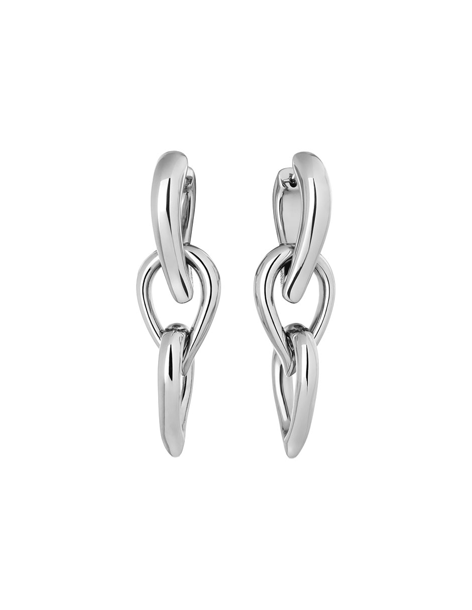 Aretes de gota Sculptured Drops con acabado pulido 2