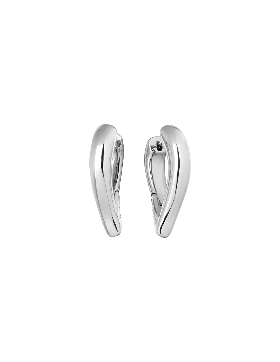 Aretes de gota Sculptured Drops con acabado pulido 3