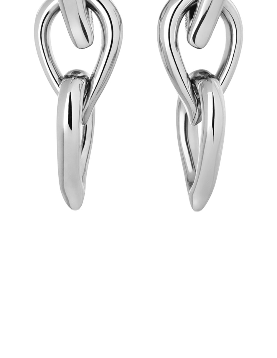 Aretes de gota Sculptured Drops con acabado pulido 4