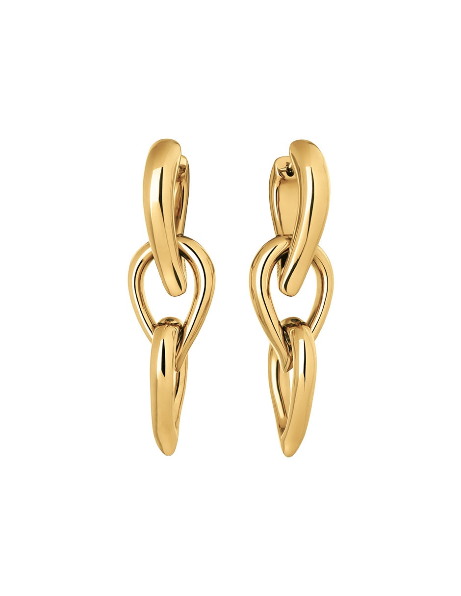 Aretes de gota Sculptured Drops con acabado pulido 2