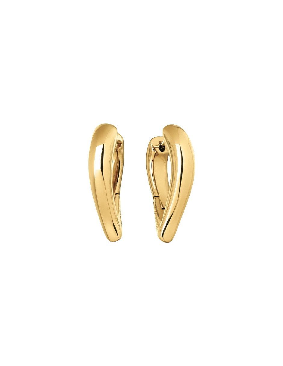 Aretes de gota Sculptured Drops con acabado pulido 3