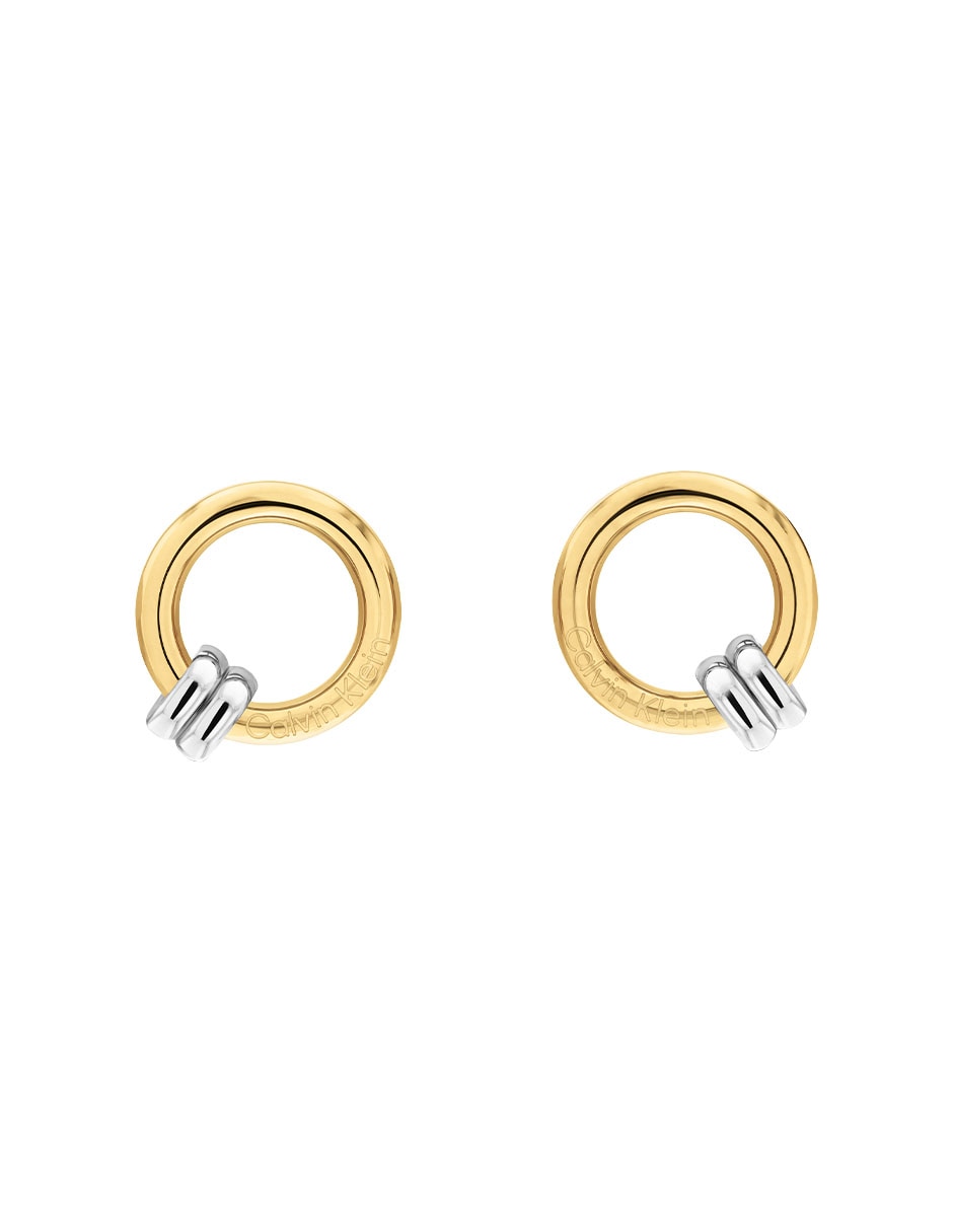 Aretes circulares Duality Le con acabado brillante