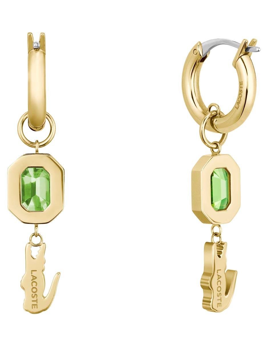 Aretes Deva con acabado brillante cristal 2