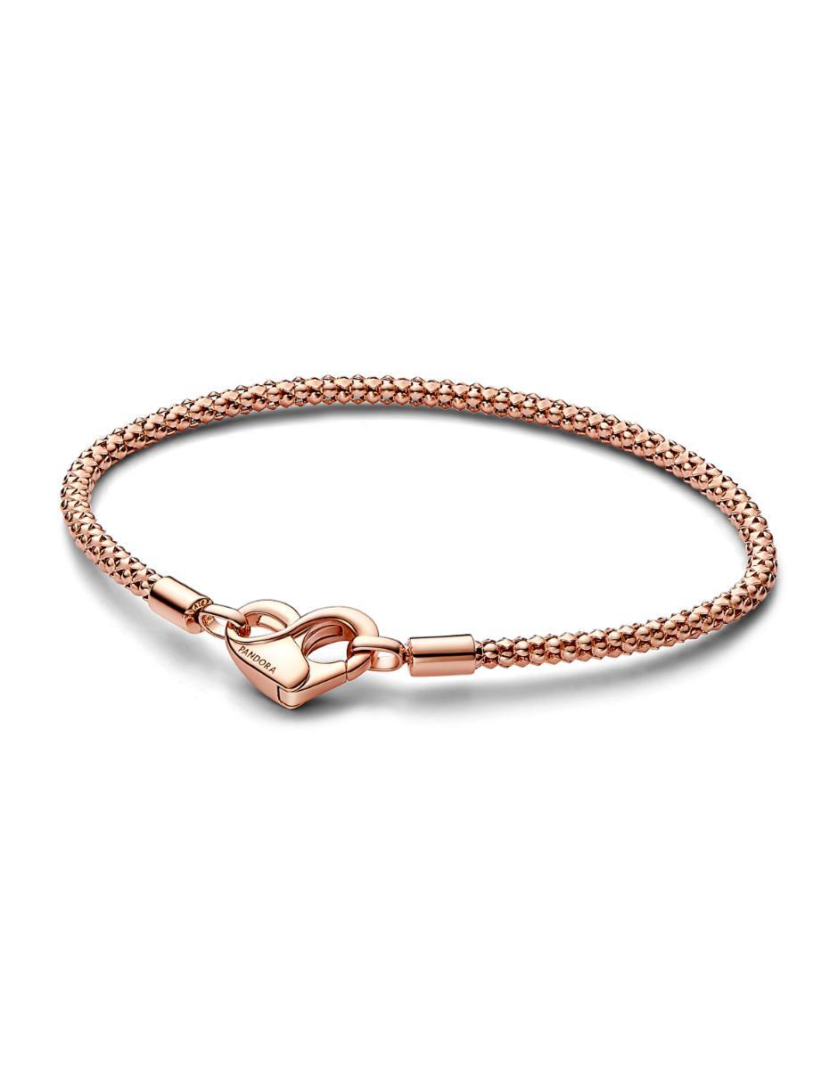Brazalete de plata p 925 moments acabado baño de oro rosa Brazalete de plata p 925 moments acabado baño de oro rosa