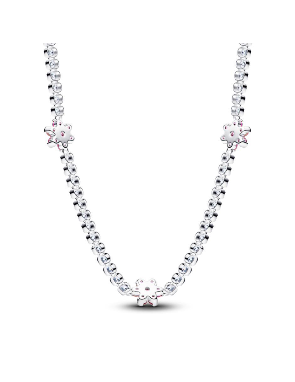 Collar de flor de plata P 925 4