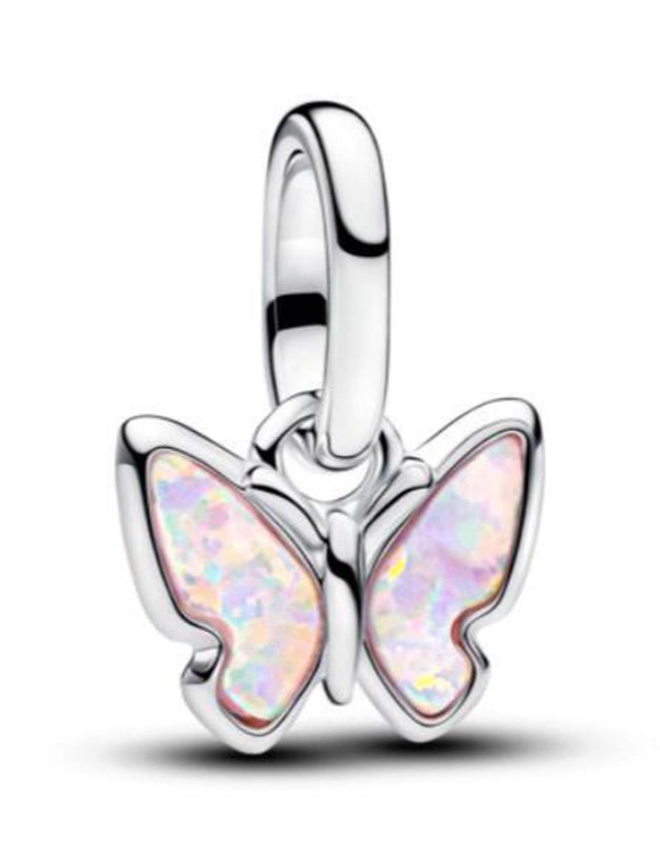 Charm de mariposa Pandora ME de plata P 925 ópalo