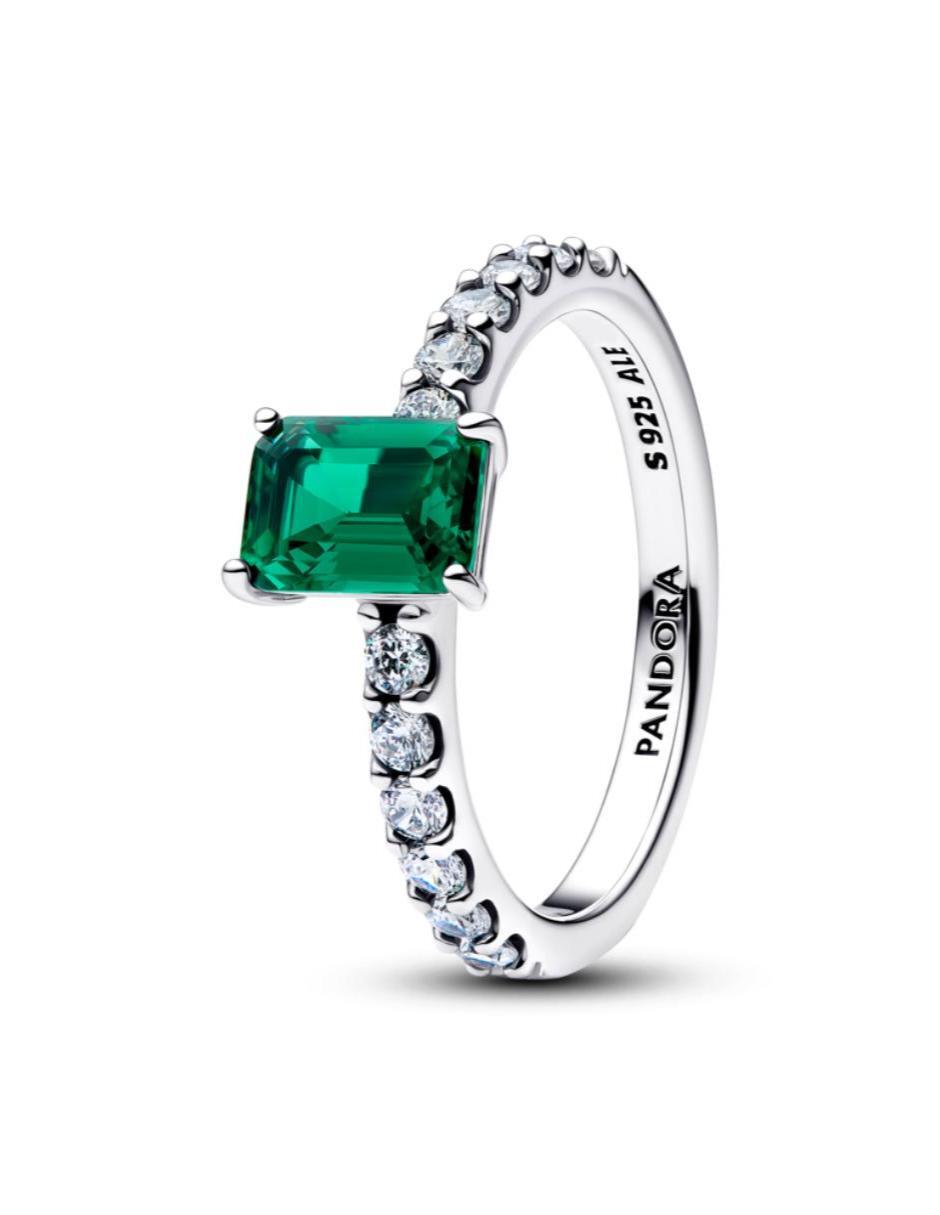 Anillo P 925 de plata zirconia cúbica brillante