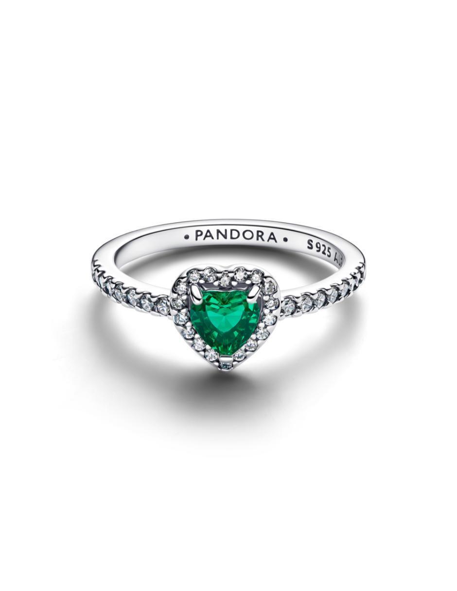 Anillo de corazón P 925 de plata zirconia cúbica brillante 2
