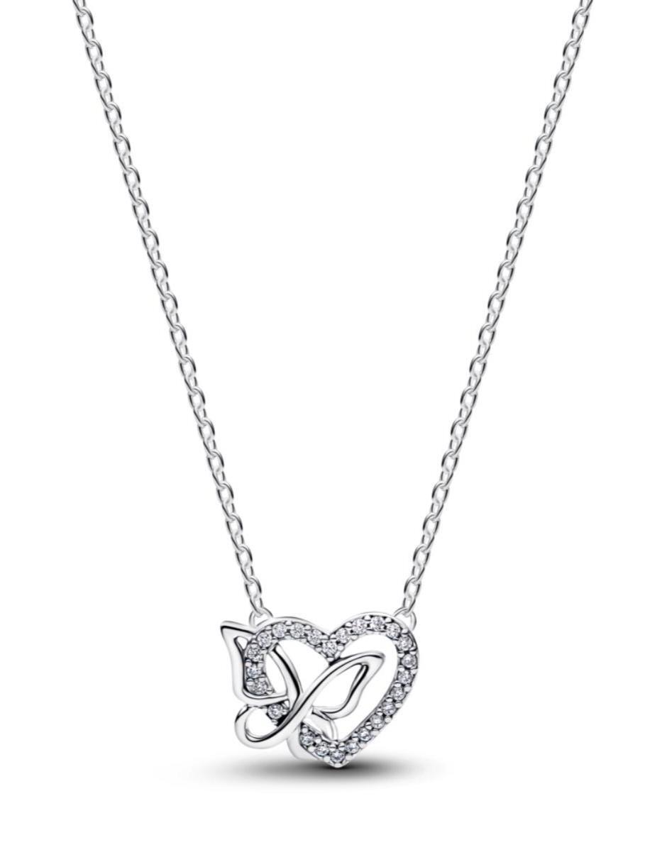 Collar de corazón de plata P 925