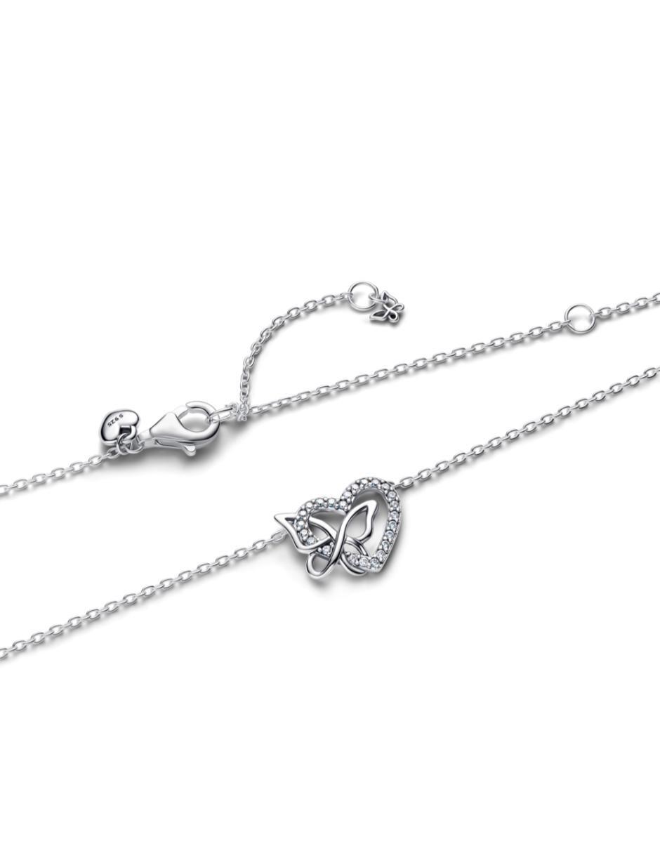 Collar de corazón de plata P 925 3