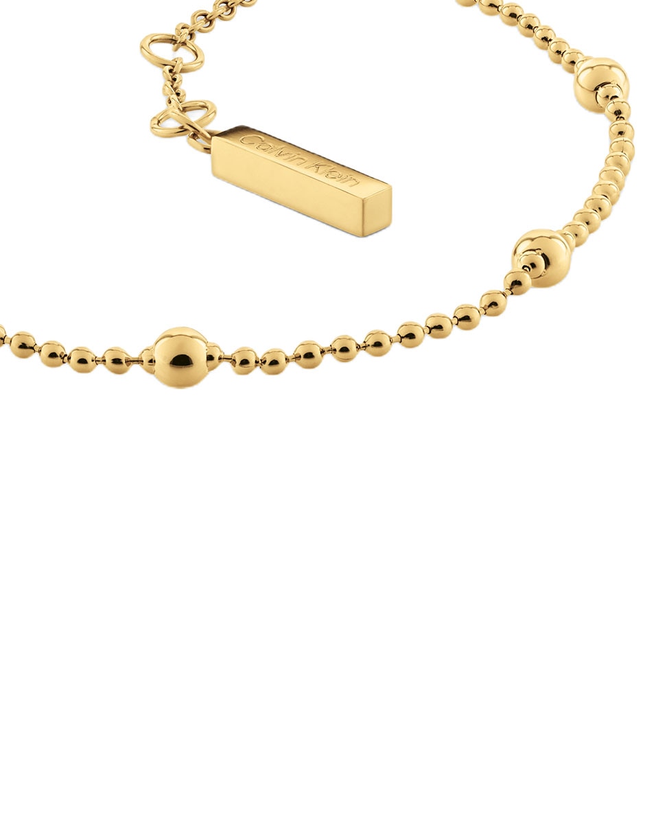 Brazalete calvin klein de acero inoxidable ck layered acabado