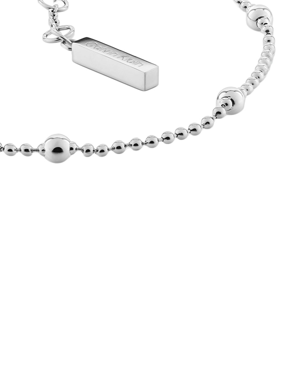 Brazalete calvin klein de acero inoxidable ck layered acabado