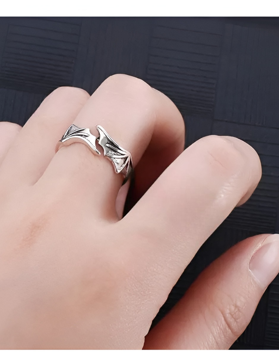 Anillo de alas P 925 de plata pulido