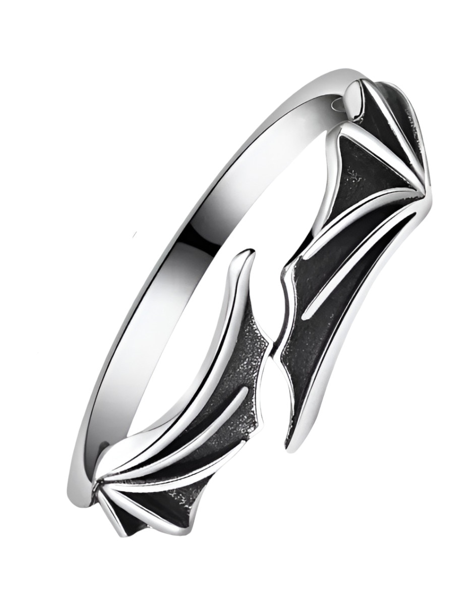 Anillo de alas P 925 de plata pulido