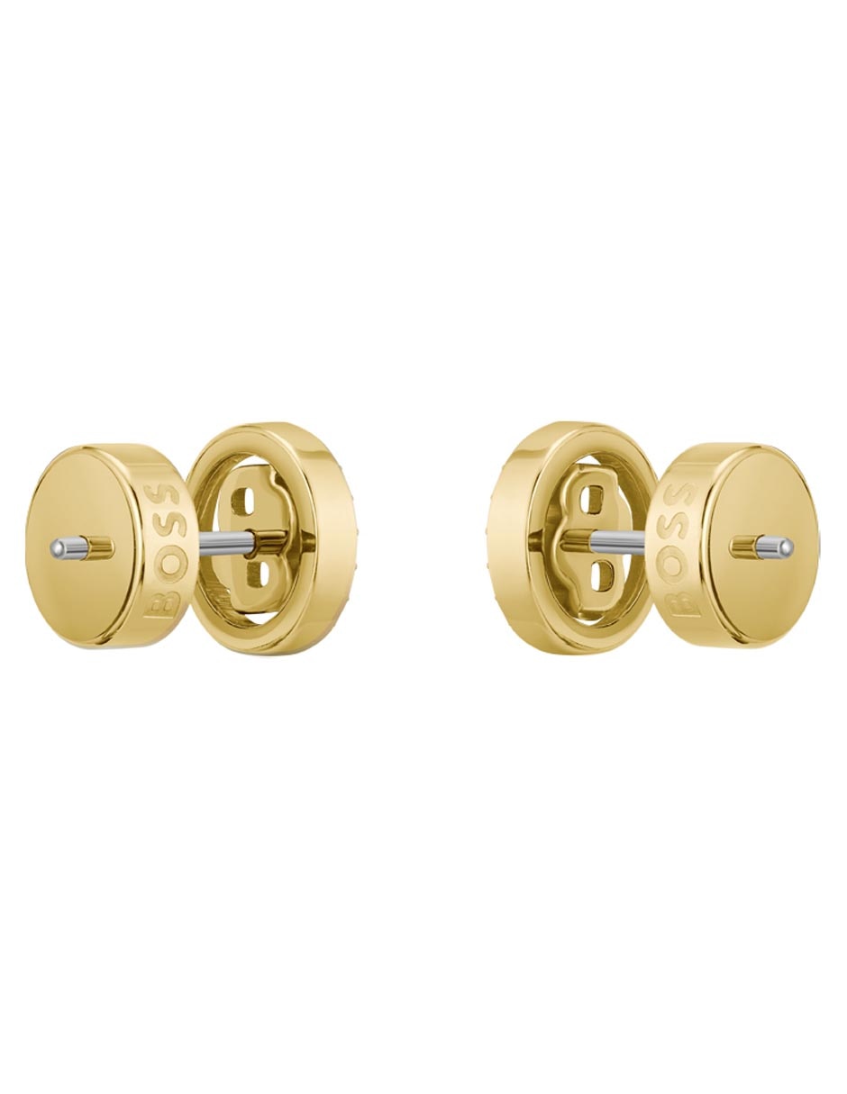 Broqueles circulares Double B Divine con acabado brillante cristal 2