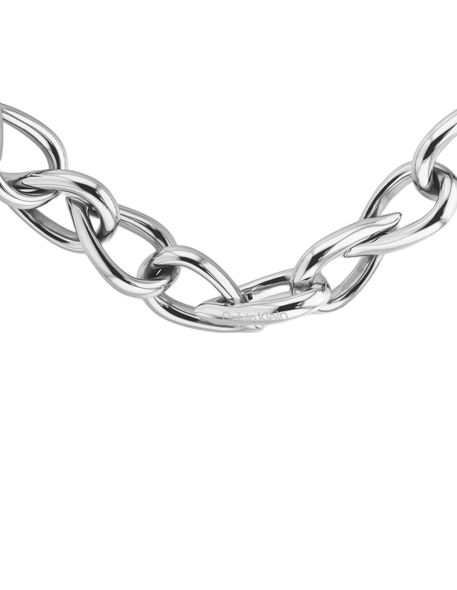Collar de eslabones Ck Sculptured Drops