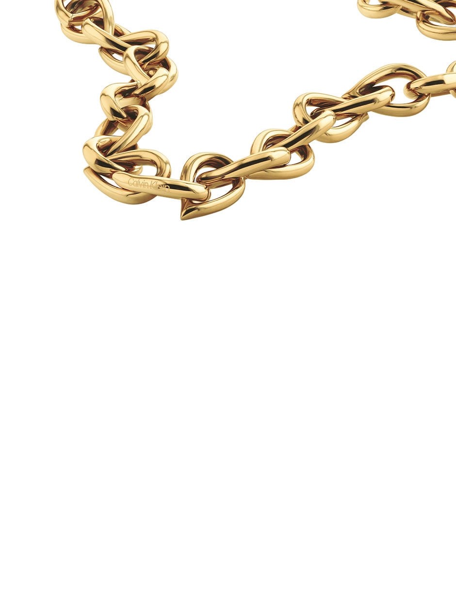 Collar de eslabones Ck Sculptured Drops 2