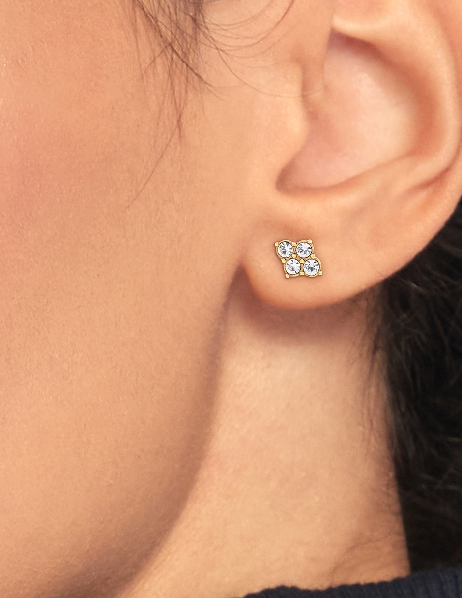 Broqueles Essential Earrings con acabado brillante cristal 2