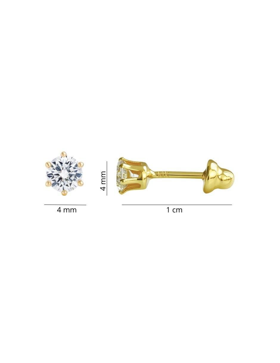 Aretes y collar de mariposa 14 k zirconia 5