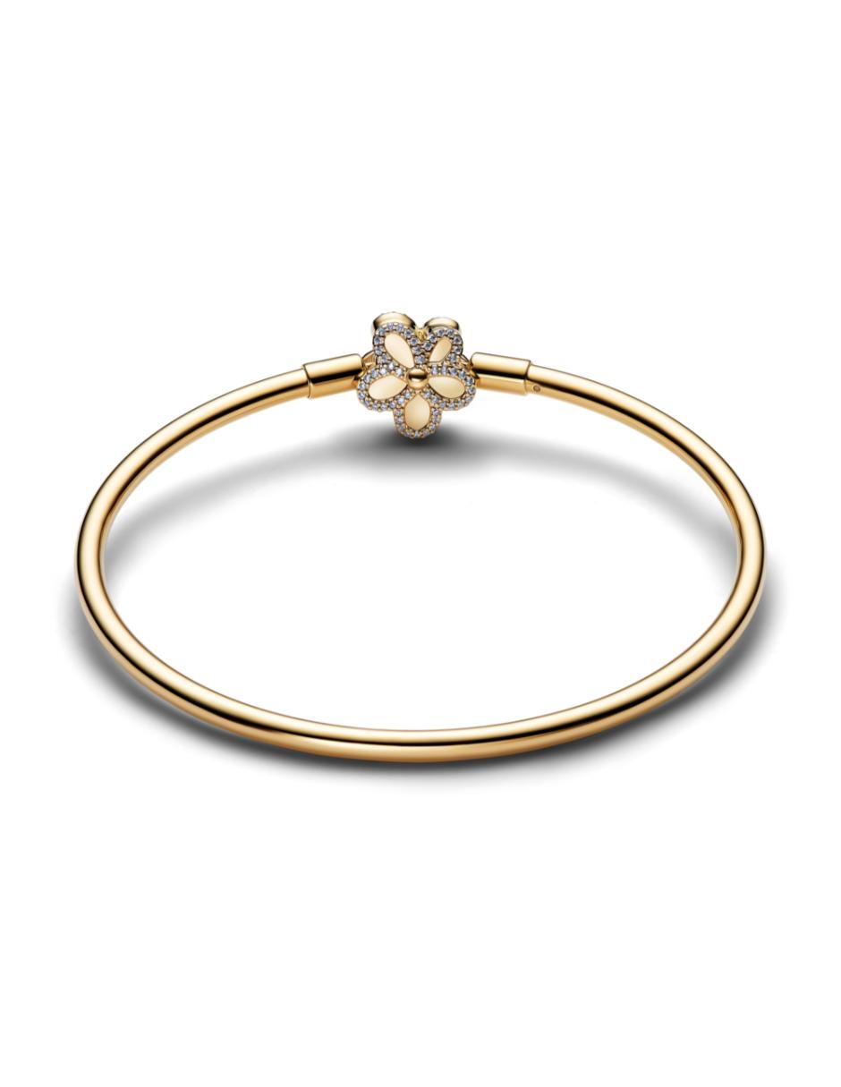 Brazalete de plata P 925 con zirconia cúbica Moments acabado baño de oro 3