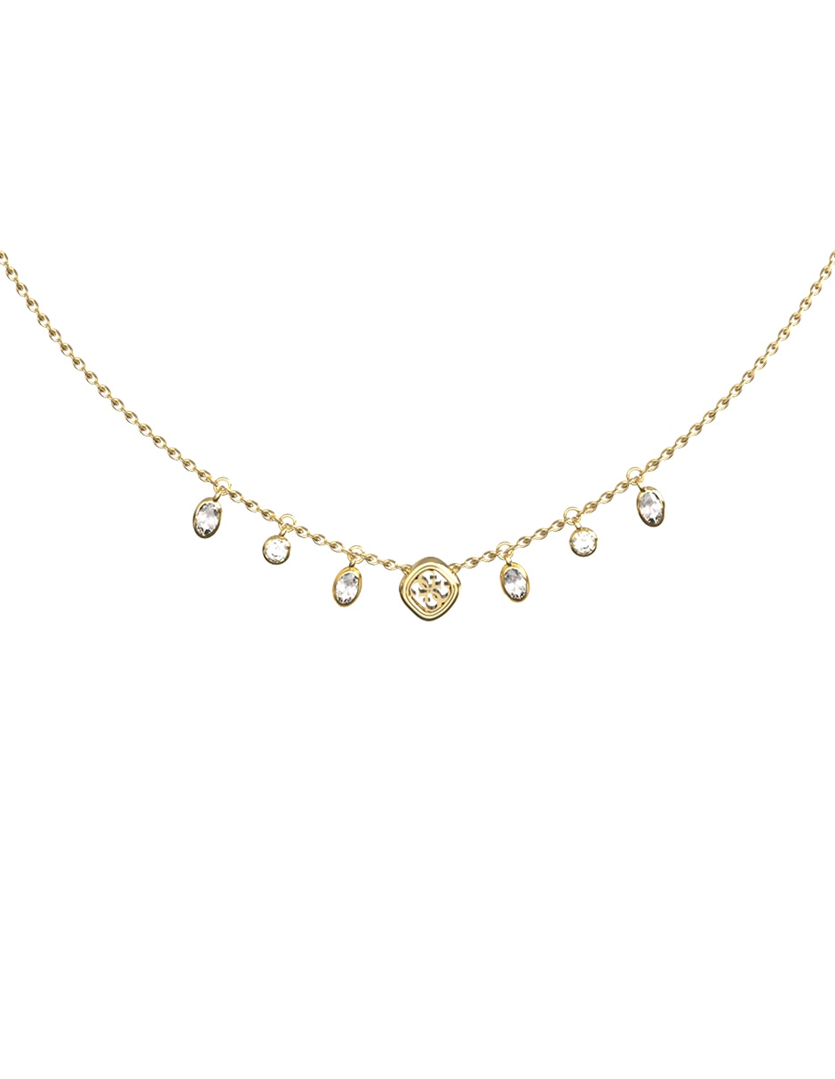 Collar con dije cuadrada 3