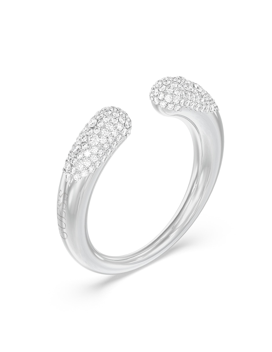 Anillo Moon Drops circonita pavé