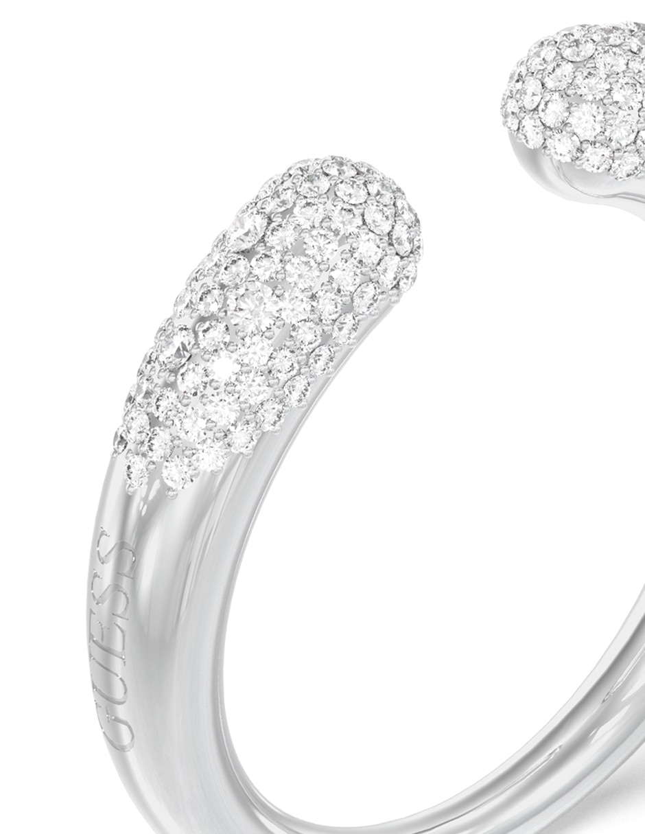 Anillo Moon Drops circonita pavé