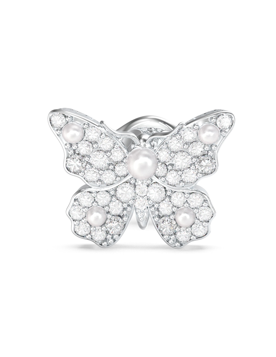 Aretes de mariposa Borboleta con acabado pavé 2