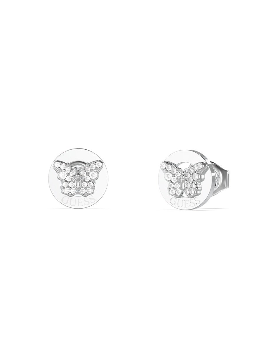 Aretes de mariposa Borboleta con acabado pavé