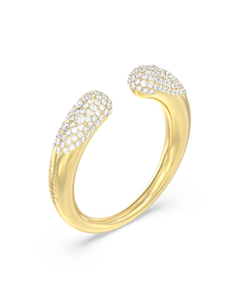 Anillo Guess Moon Drops circonita pavé
