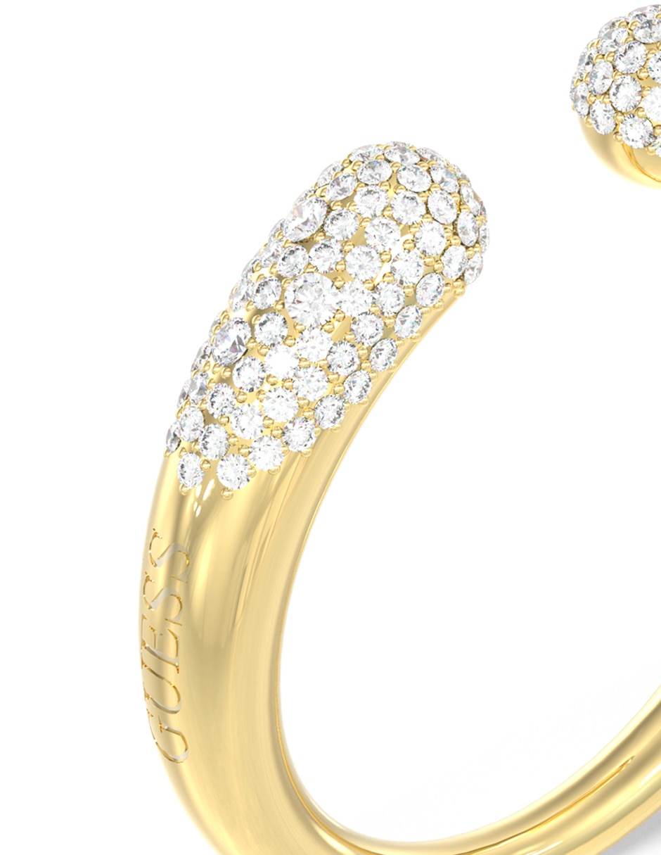 Anillo Guess Moon Drops circonita pavé