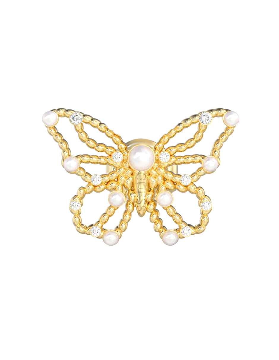 Broqueles de mariposa con acabado brillante 2