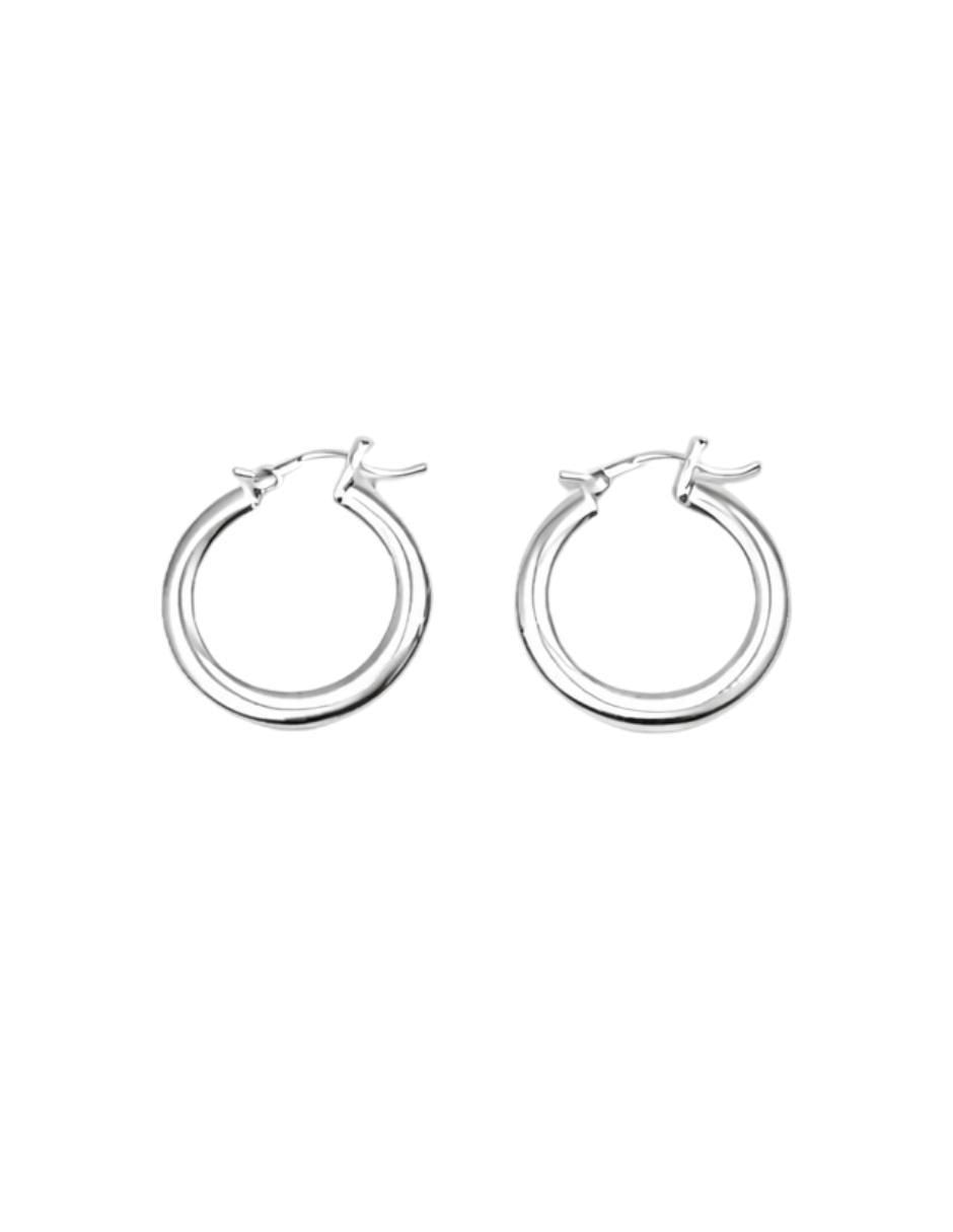 Aretes y collar de corazón Mancini de plata P 925 zirconia