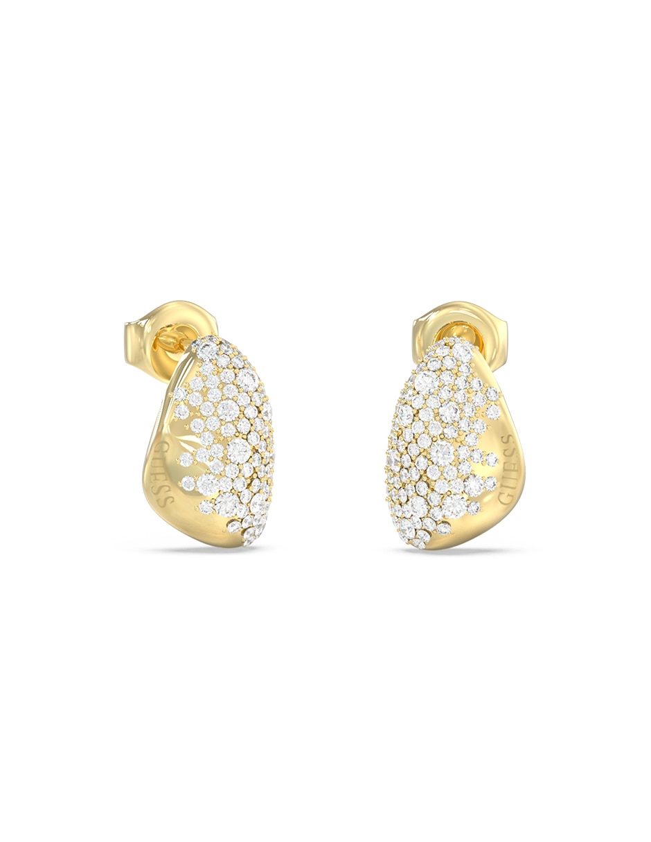 Aretes de gota con acabado pavé