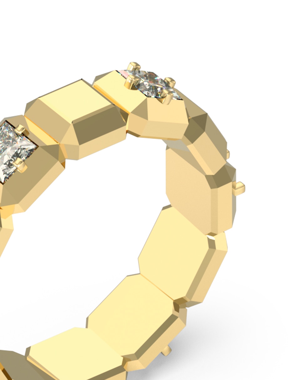 Anillo redondo Ace Of Diamonds circonita brillante 3