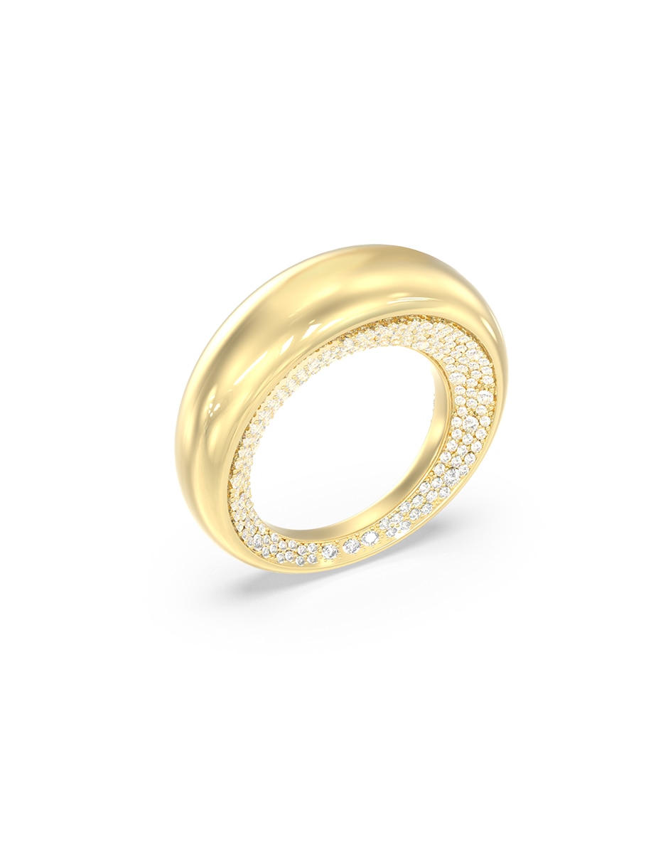 Anillo redondo Moon Drops circonita pavé