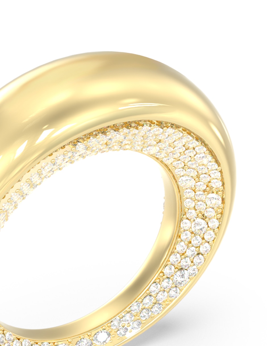 Anillo redondo Moon Drops circonita pavé 3