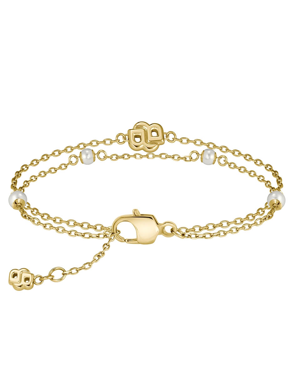 Pulsera con imitación perla Double B Mirelle acabado brillante 5