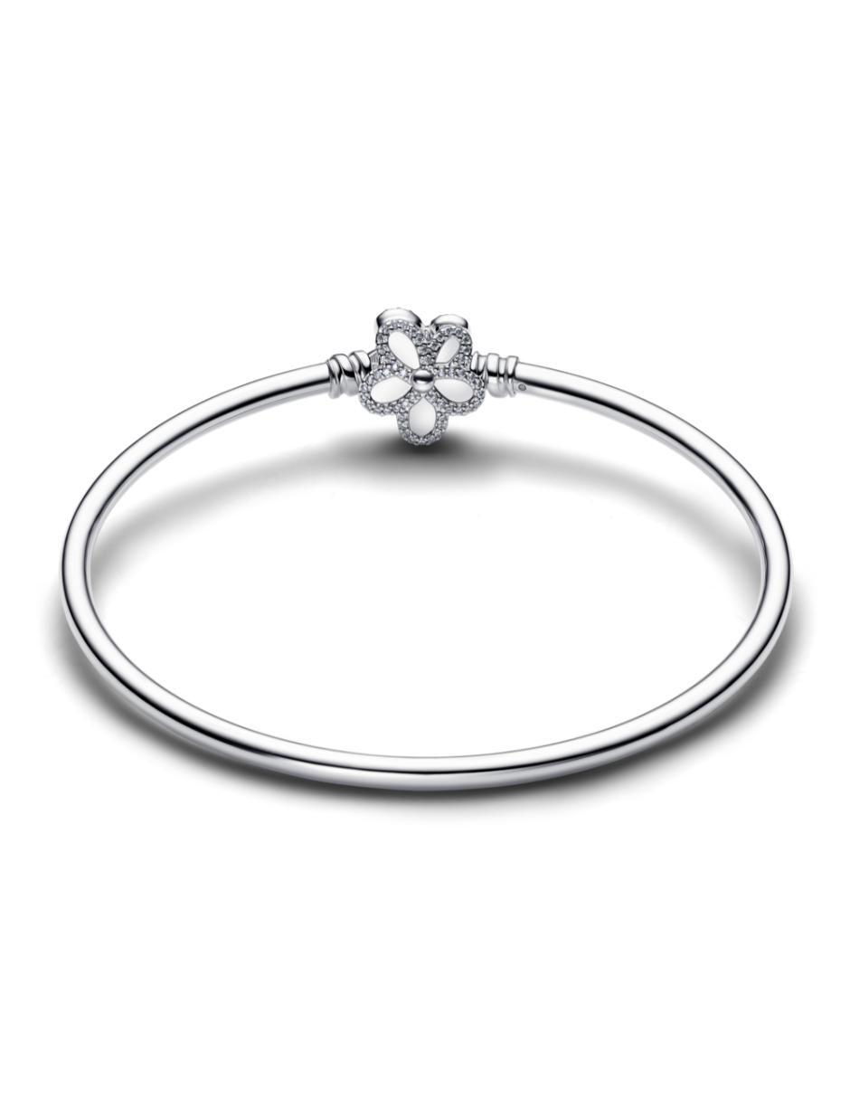 Brazalete de plata con zirconia cúbica pandora moments 2