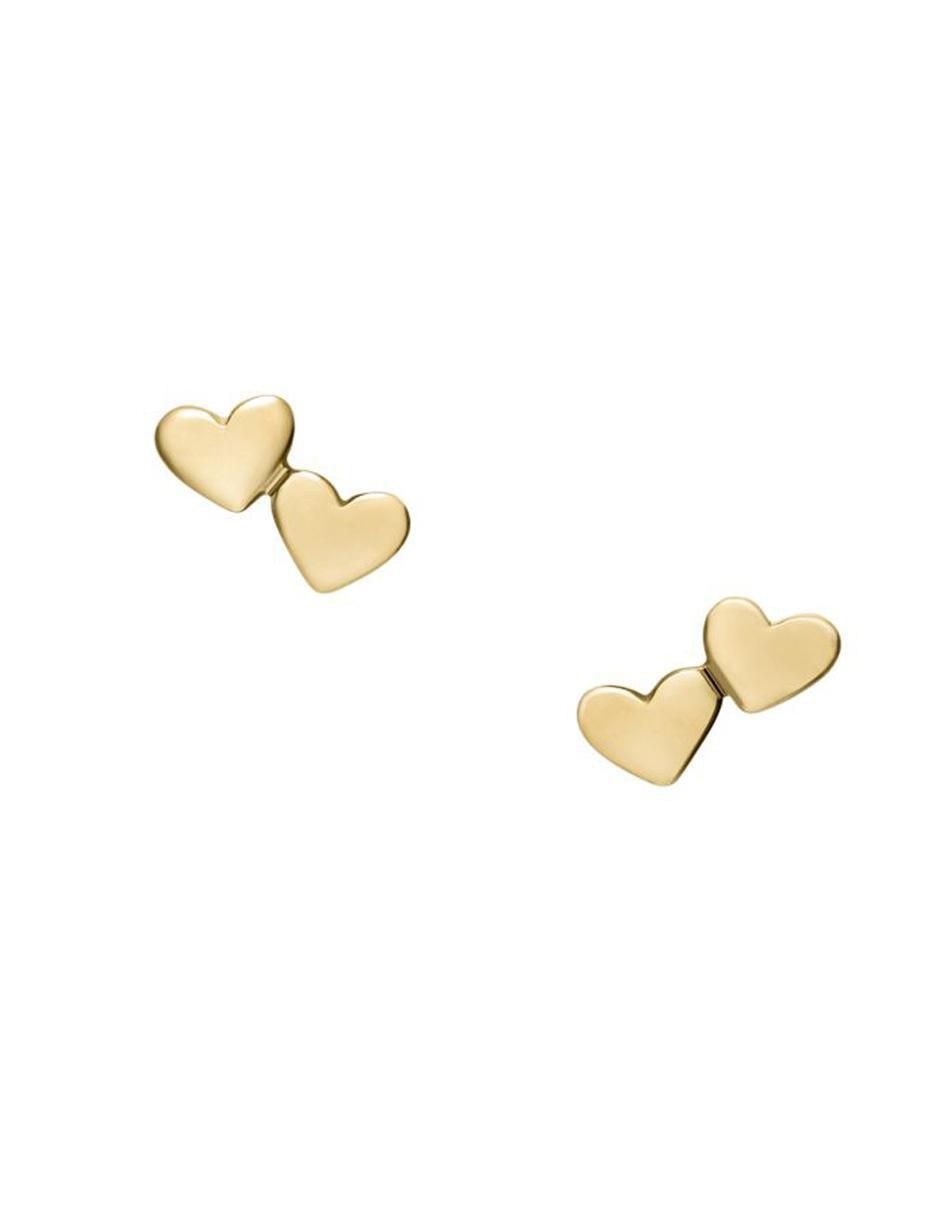 Broqueles de corazón Sutton con acabado pulido