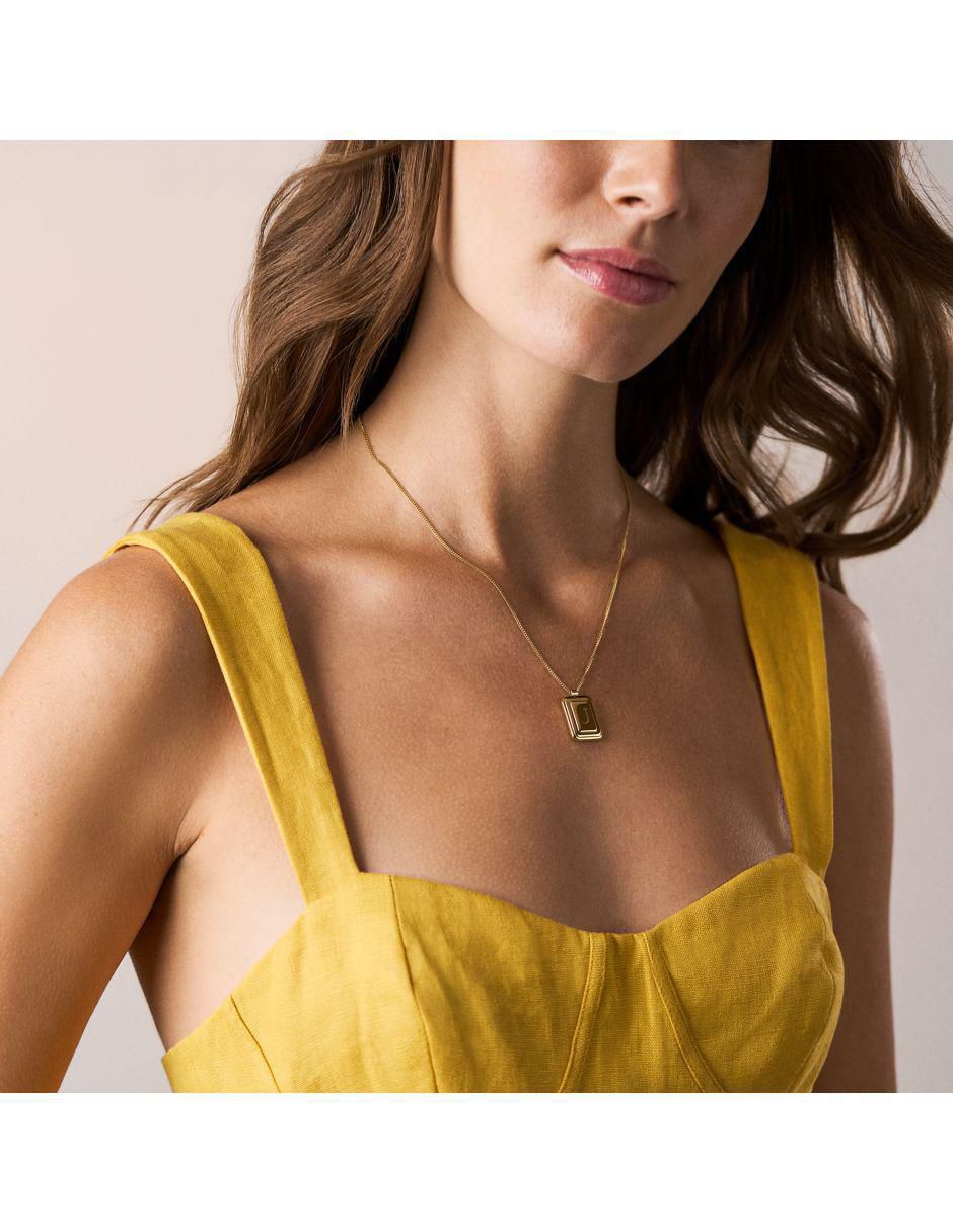 Collar con dije rectangular Raquel