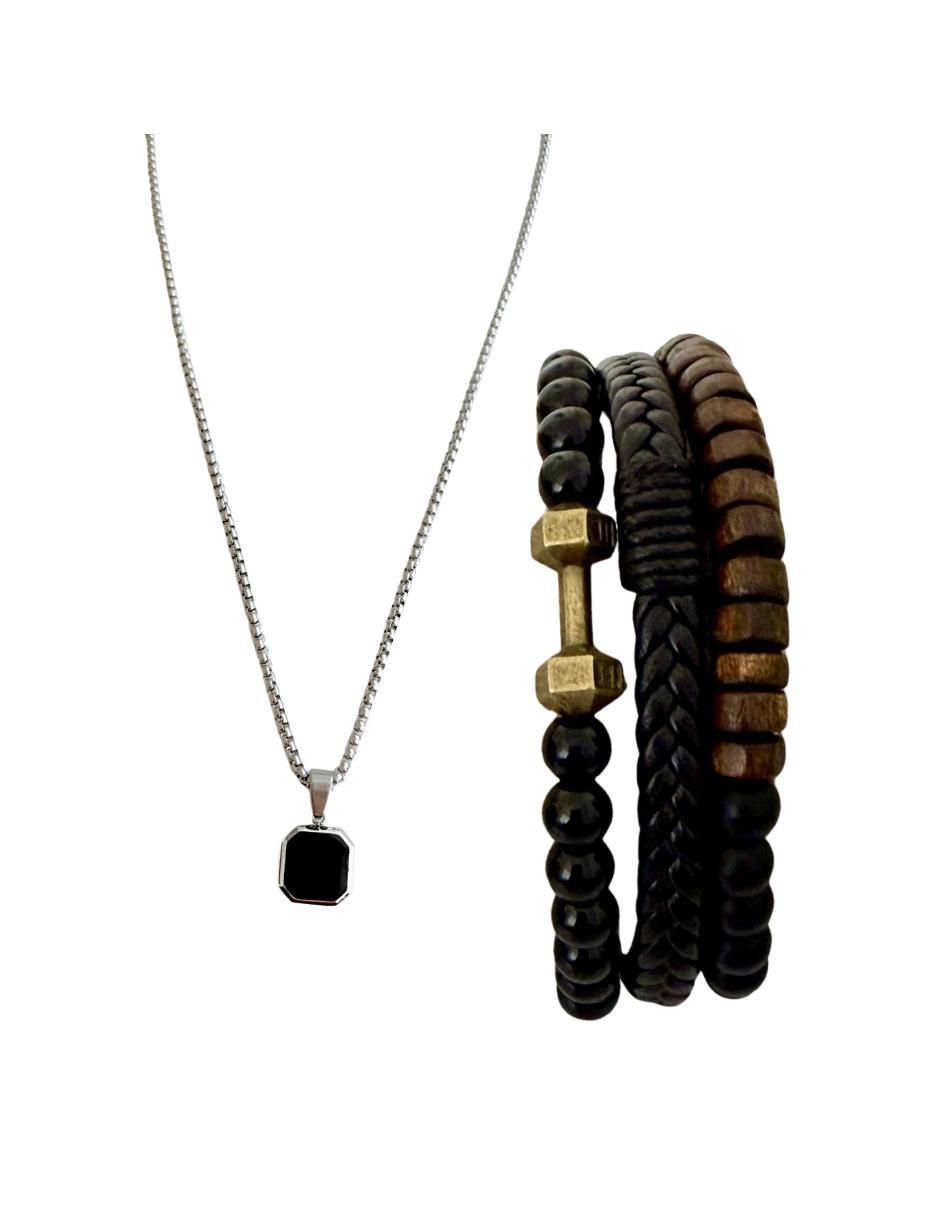 Collar y pulsera circular