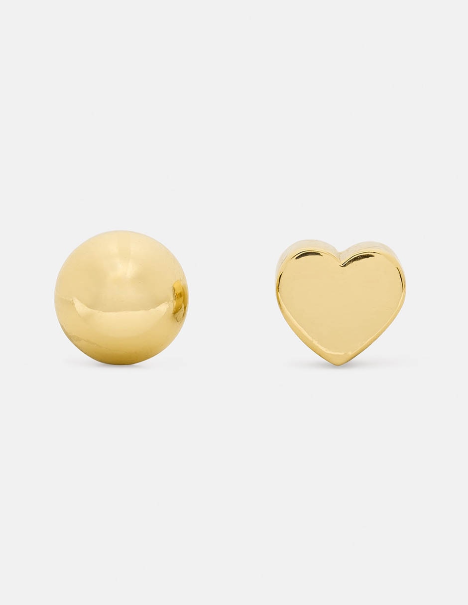 Aretes cortos New York acabado pulido Aretes cortos New York acabado pulido