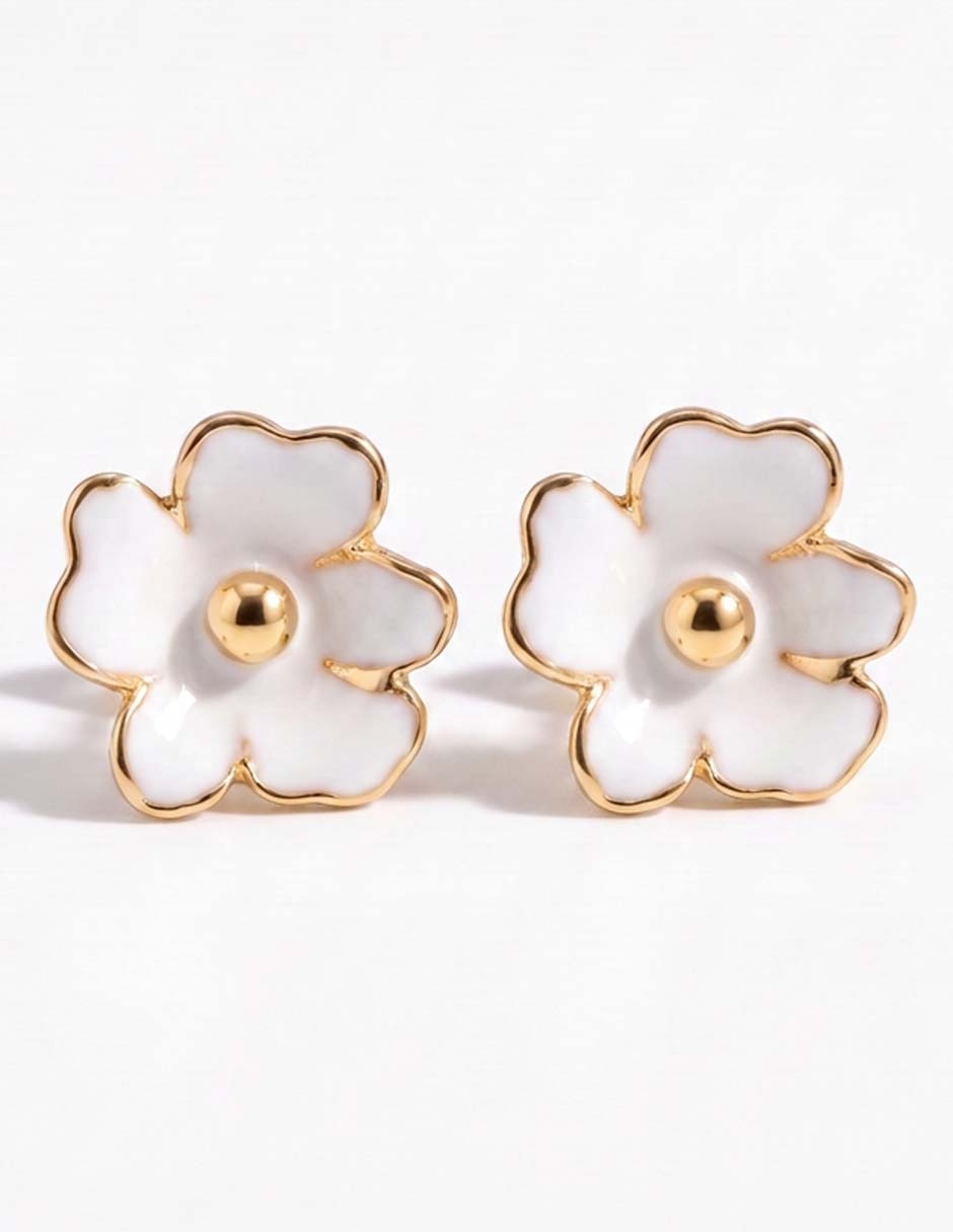 Broqueles de flor con acabado pulido Broqueles de flor con acabado pulido